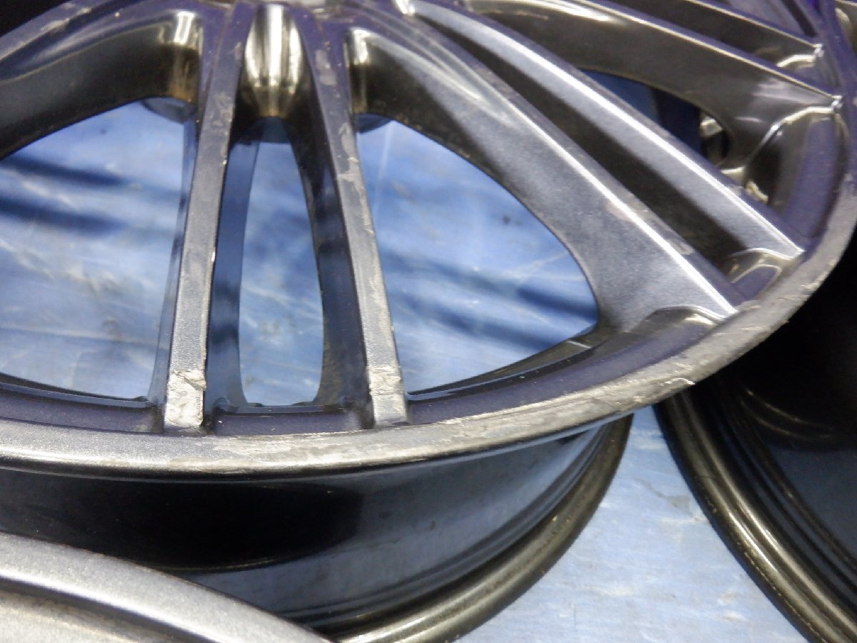 weds 17インチ アルミホイール 4本セット 17×7J +47 5-100 ガンメタ