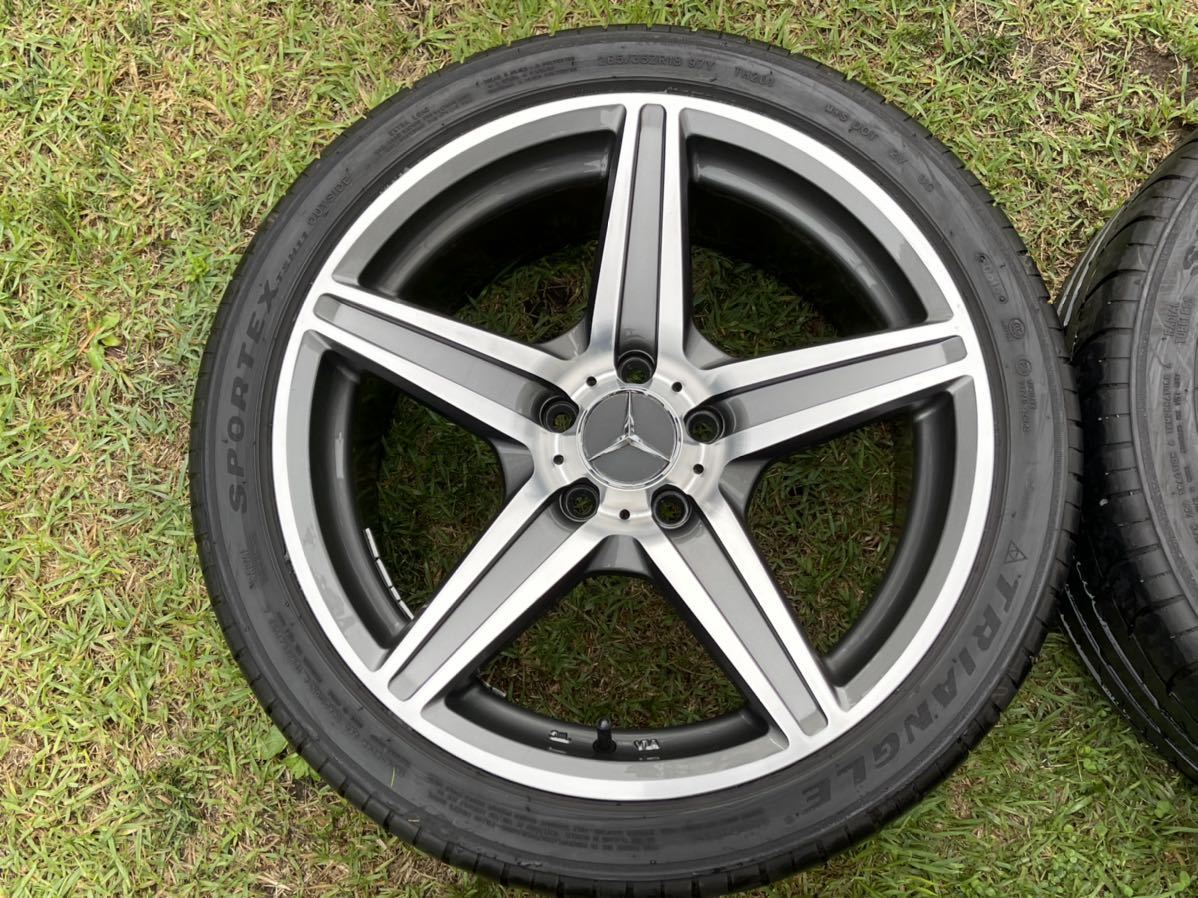 【Mercedes-AMG 18インチアルミホイール】265/35R18 超美品 ベンツW211 W212 W213 Eクラス AMGタイプ 18インチ ホイール 4