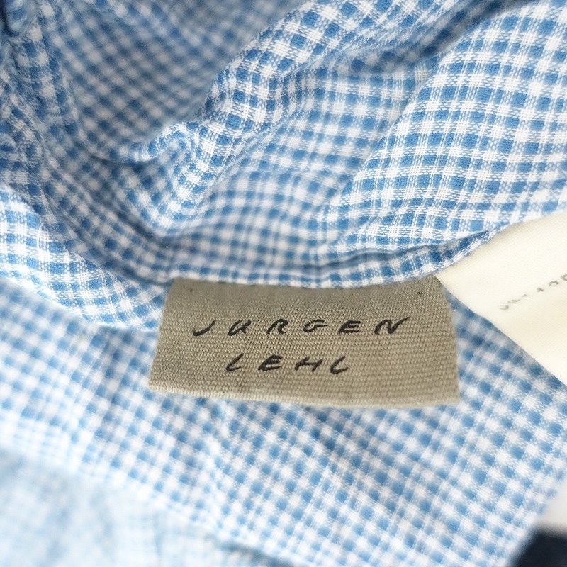 □ヨーガンレール JURGEN LEHL *コットンギャザースカート*M綿チェック
