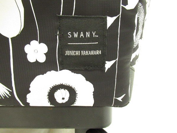 SWANY スワニー 美品 中原淳一コラボ がま口 キャリーバッグ ナイロン