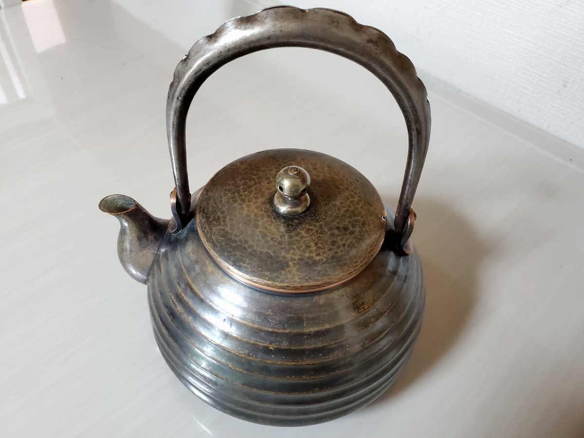 湯沸 - 薬缶 共箱 煎茶道具 銅瓶 玉川堂造 鎚起銅器 メルカリ