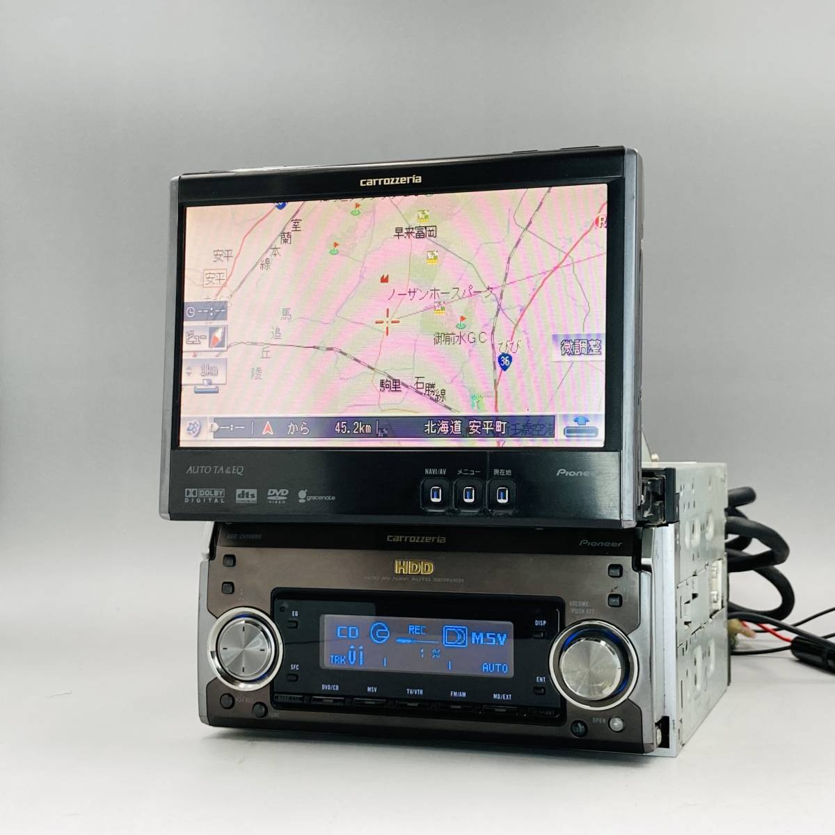 パネル新品！！ 希少！ 整備済 作動保証 カロッツエリアHDDナビ AVIC