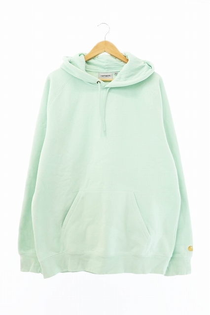  カーハート carhartt WIP ロゴ 刺繍 スウェット パーカー フーディ XL ミントグリーン ブランド古着ベクトル 220711/106(XLサイズ以上)｜売買されたオークション情報、yahooの商品情報をアーカイブ公 XLサイズ以上
