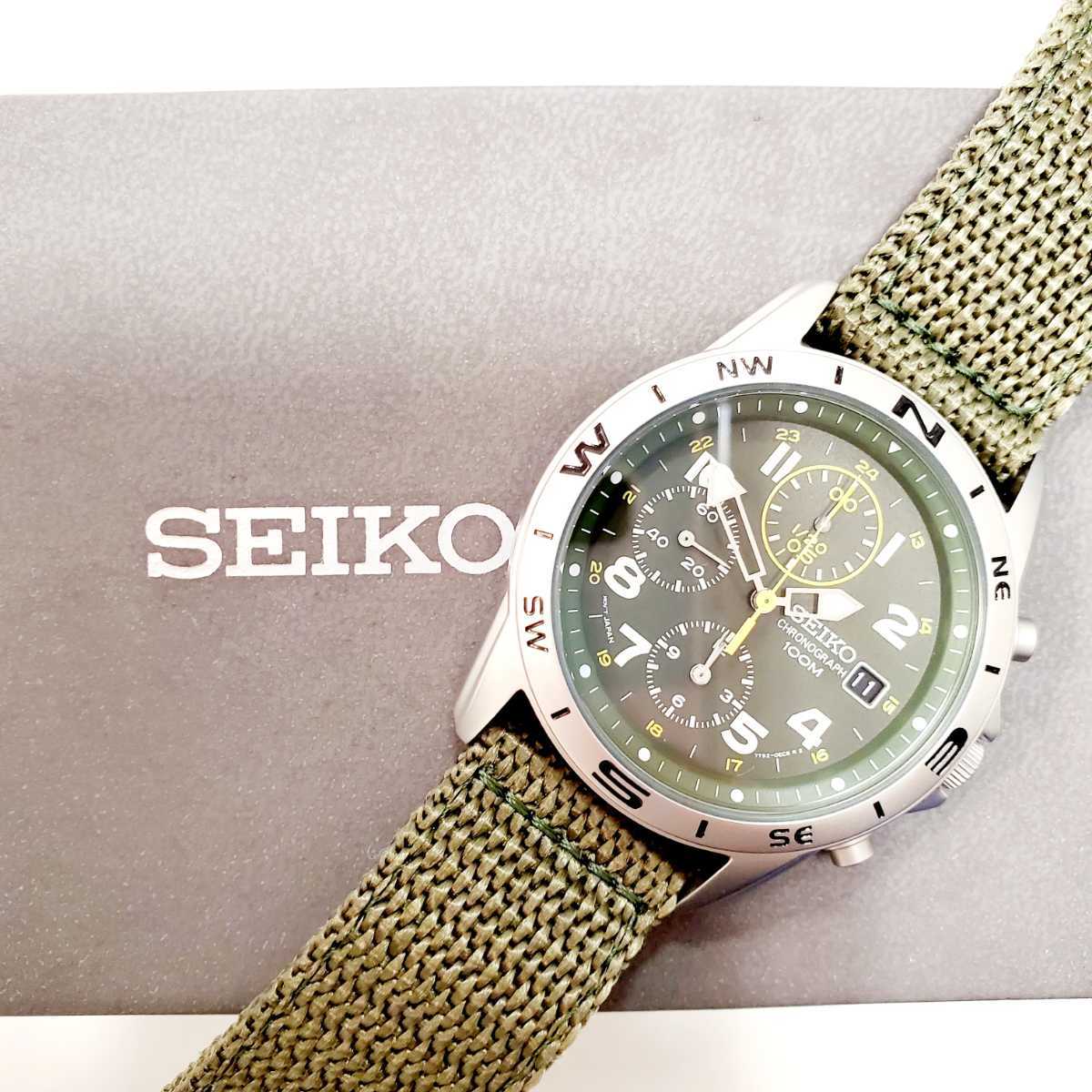 □【稼働品/美品】SEIKO セイコー クロノグラフ 腕時計□7T92-0DX0 