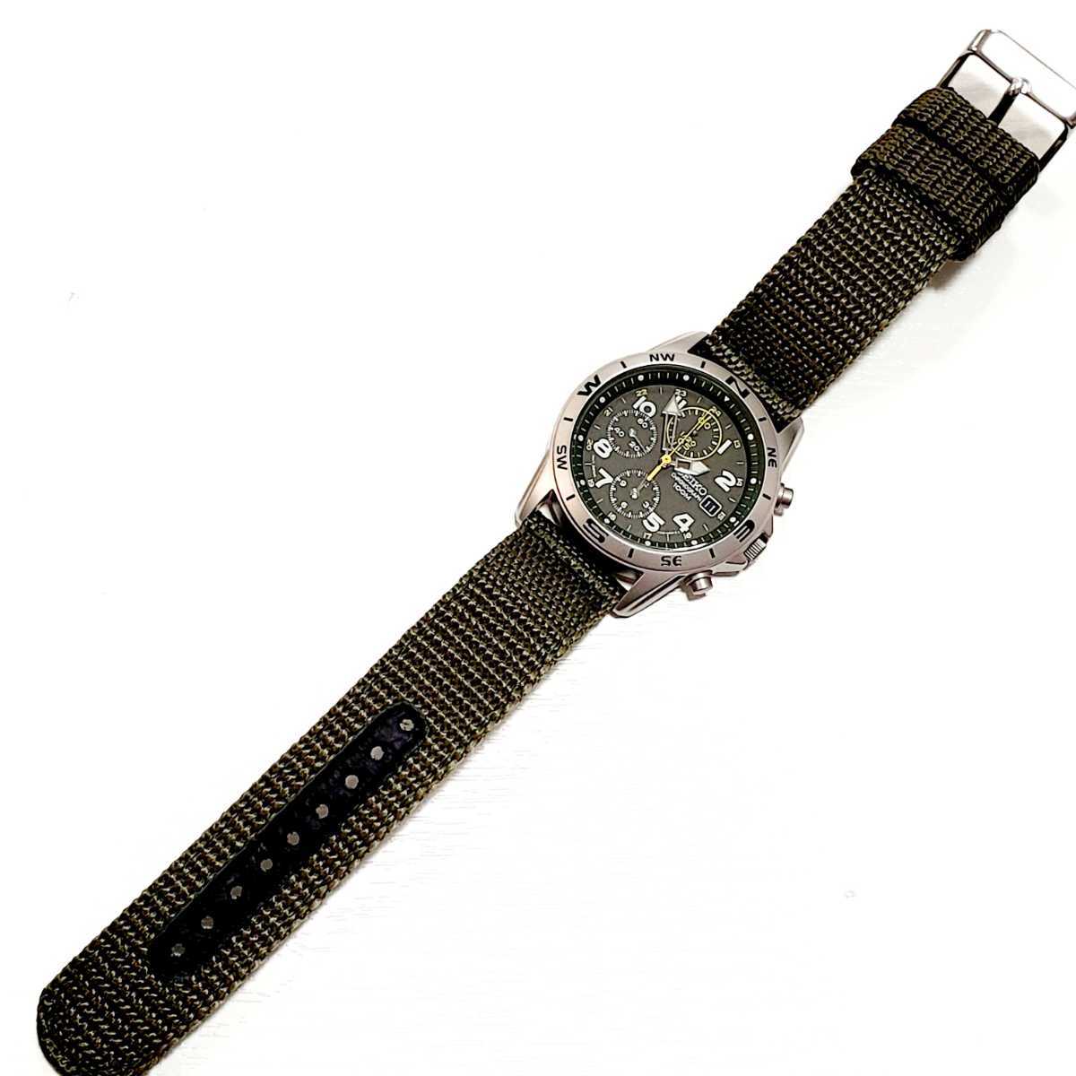□【稼働品/美品】SEIKO セイコー クロノグラフ 腕時計□7T92-0DX0 