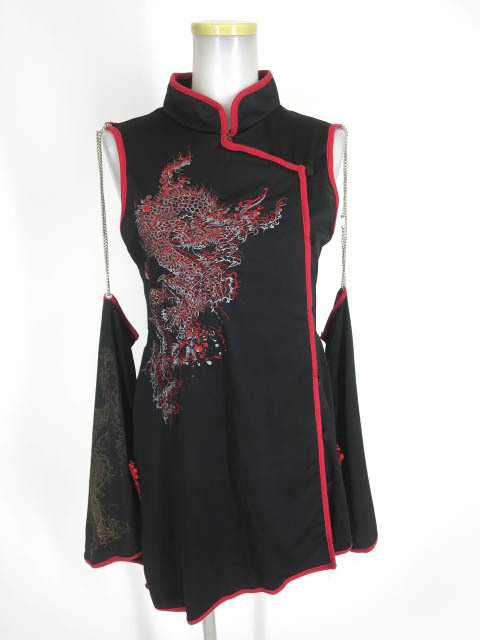 h.ANARCHY 龍刺繍入り アーム付きチャイナワンピース / h.NAOTO