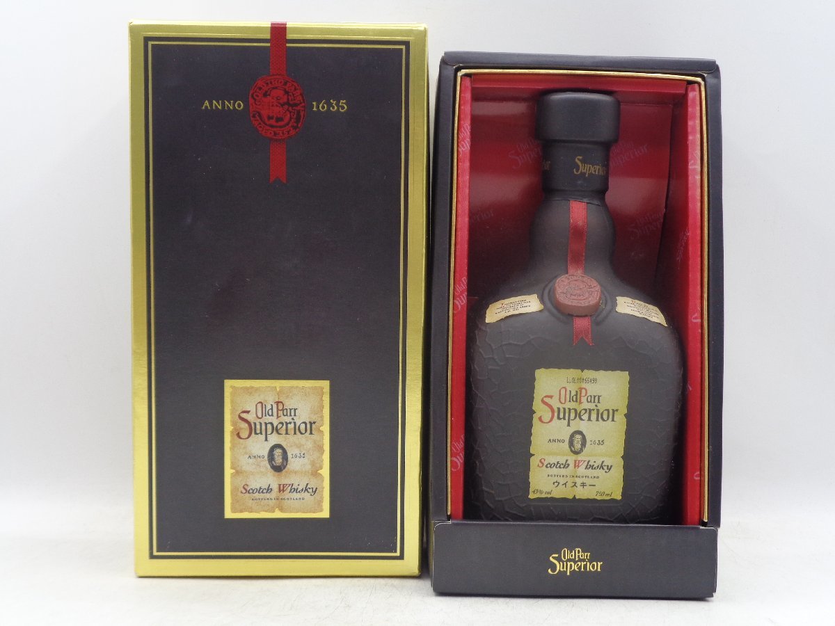 【定番】 同梱OK商品 Old Parr SUPERIOR オールドパー スペリオール スコッチ ウイスキー 箱入 未開栓 古酒 750ml 43% X136900(スコッチ)｜売買されたオークション情報、yahooの商品情報をアーカイブ公開 - オーク スコッチ