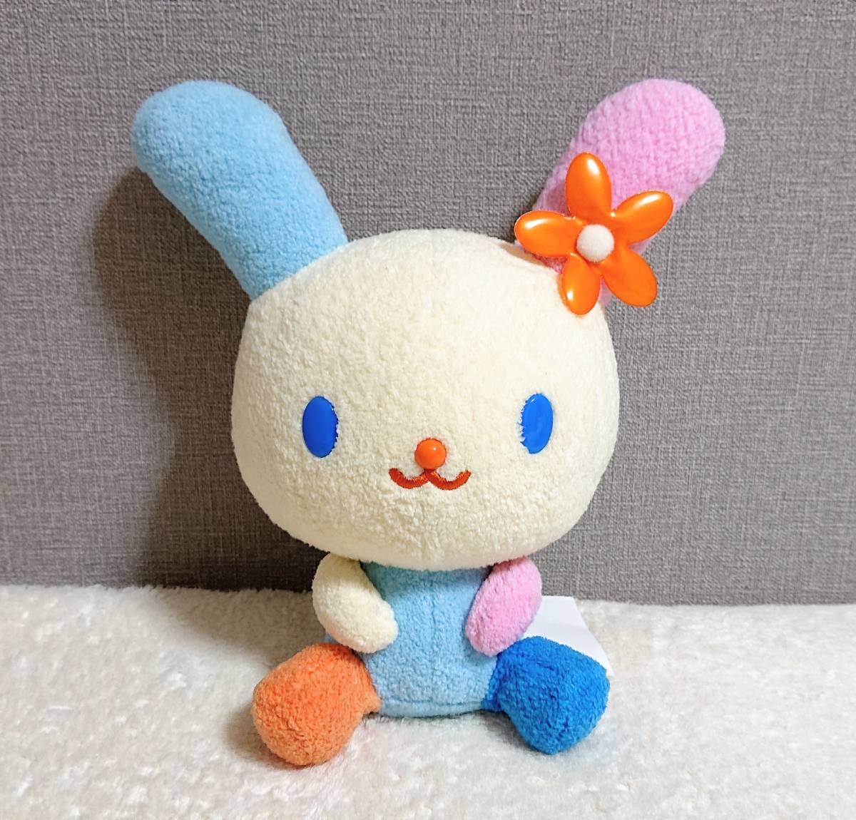 サンリオ ウサハナ ぬいぐるみ 2001年 初期 約23cm タグ付きの入札履歴