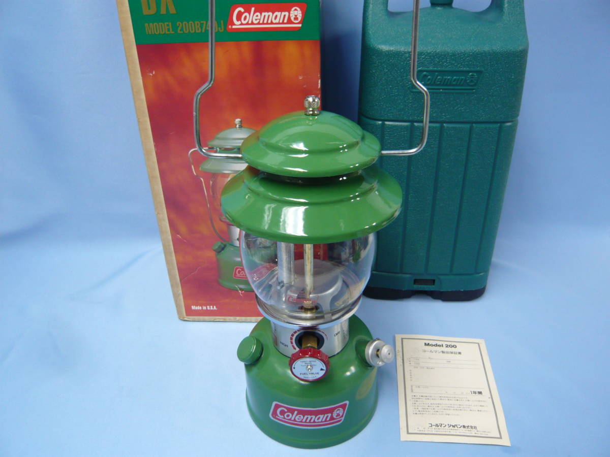コールマン 200B ガソリンランタン Coleman 200 LANTERN DX MODEL