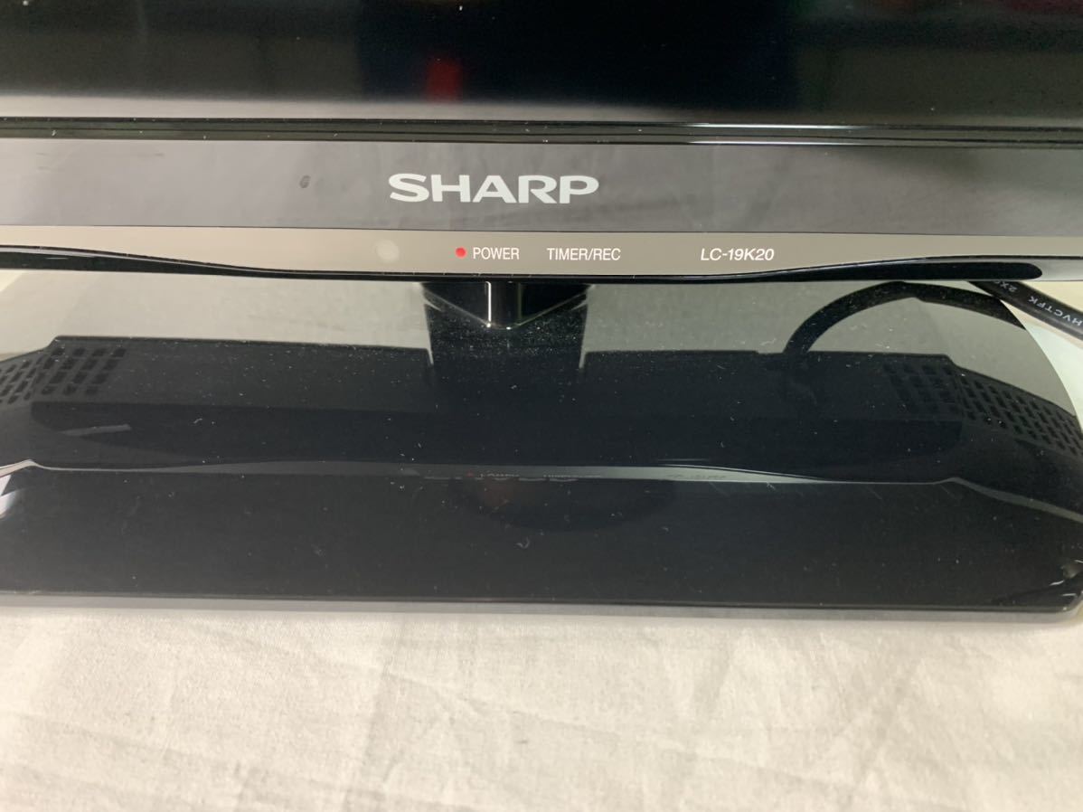 S078) シャープ SHARP 液晶テレビ LC-19K20 ブラック 2014年製 