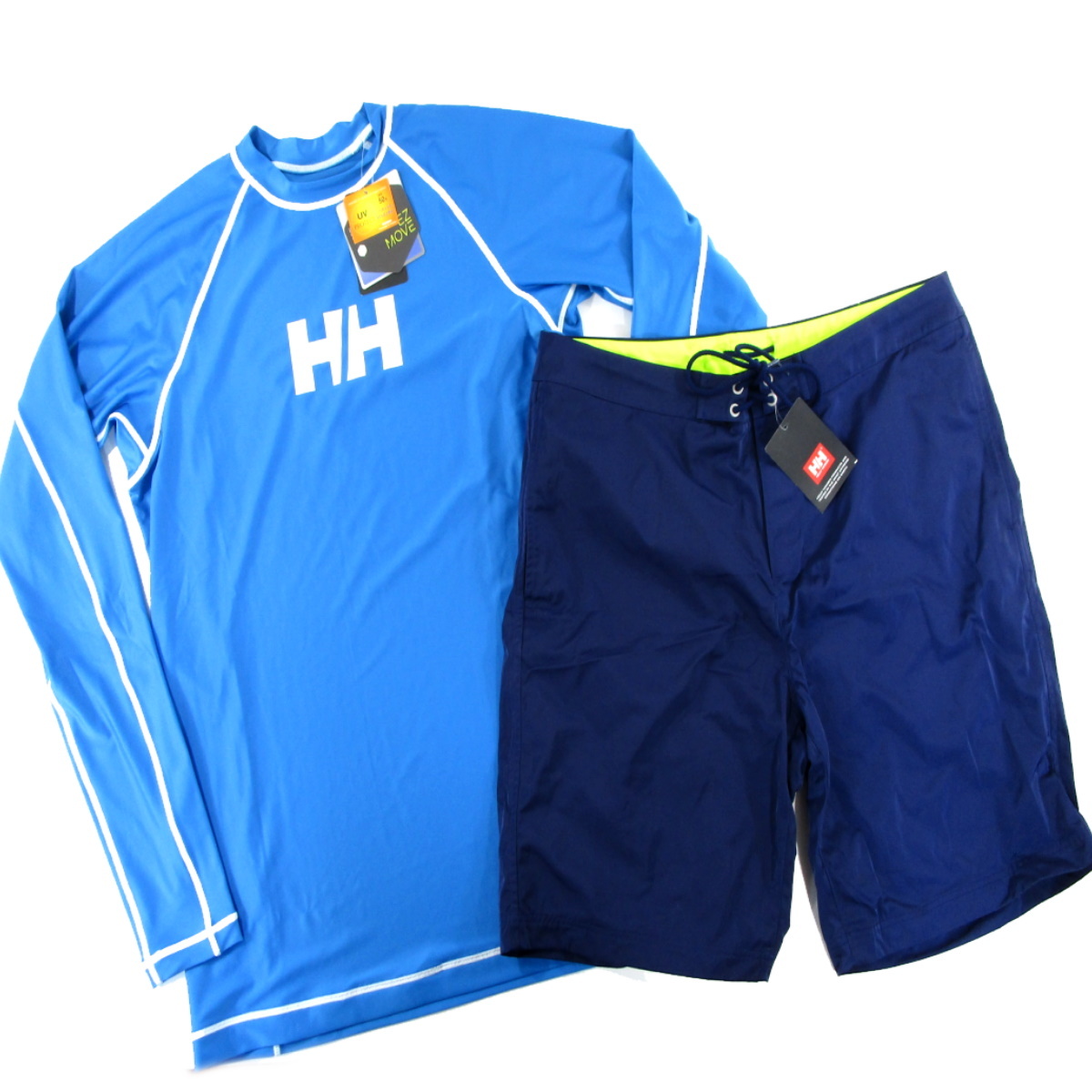 人気定番，大人気 定価1.5万 HELLY HANSEN ヘリーハンセン 長袖 ラッシュガード 水着 XL 上下セット ブルー/ネイビー R110(Lサイズ以上)｜売買されたオークション情報、yahooの商品情報をアーカイブ公開 - オークファ Lサイズ以上