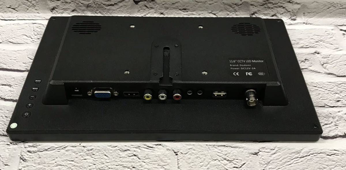 DODOMI 11.6 CCTV LED MONITOR DC12V-2A DODOMI 11.6 CCTV LED MONITOR