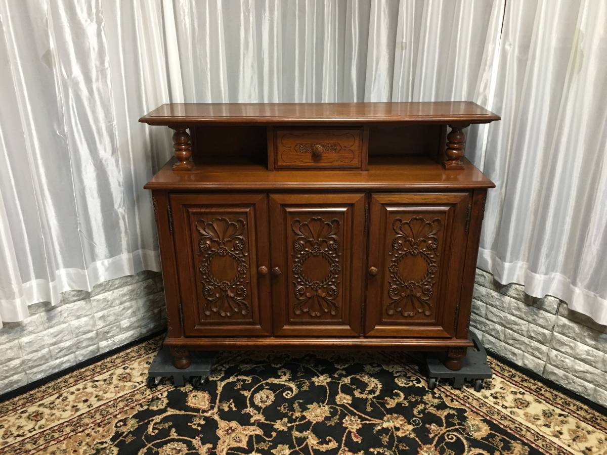 府中家具 高橋工芸 Imperial インペリアル サイドボード 木製 彫刻
