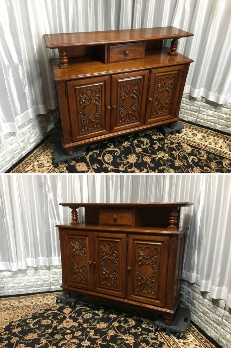 府中家具 高橋工芸 Imperial インペリアル サイドボード 木製 彫刻
