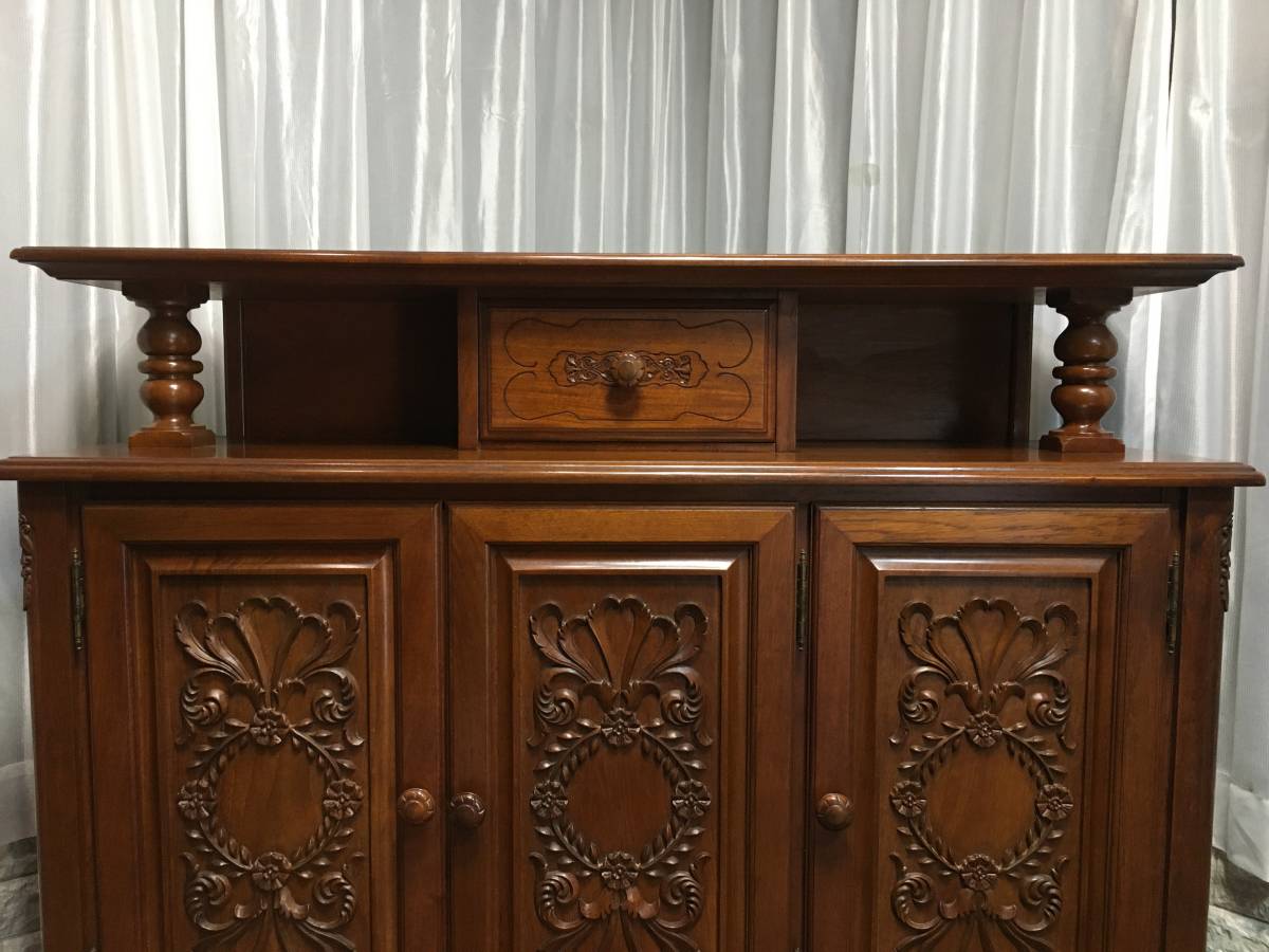 府中家具 高橋工芸 Imperial インペリアル サイドボード 木製 彫刻