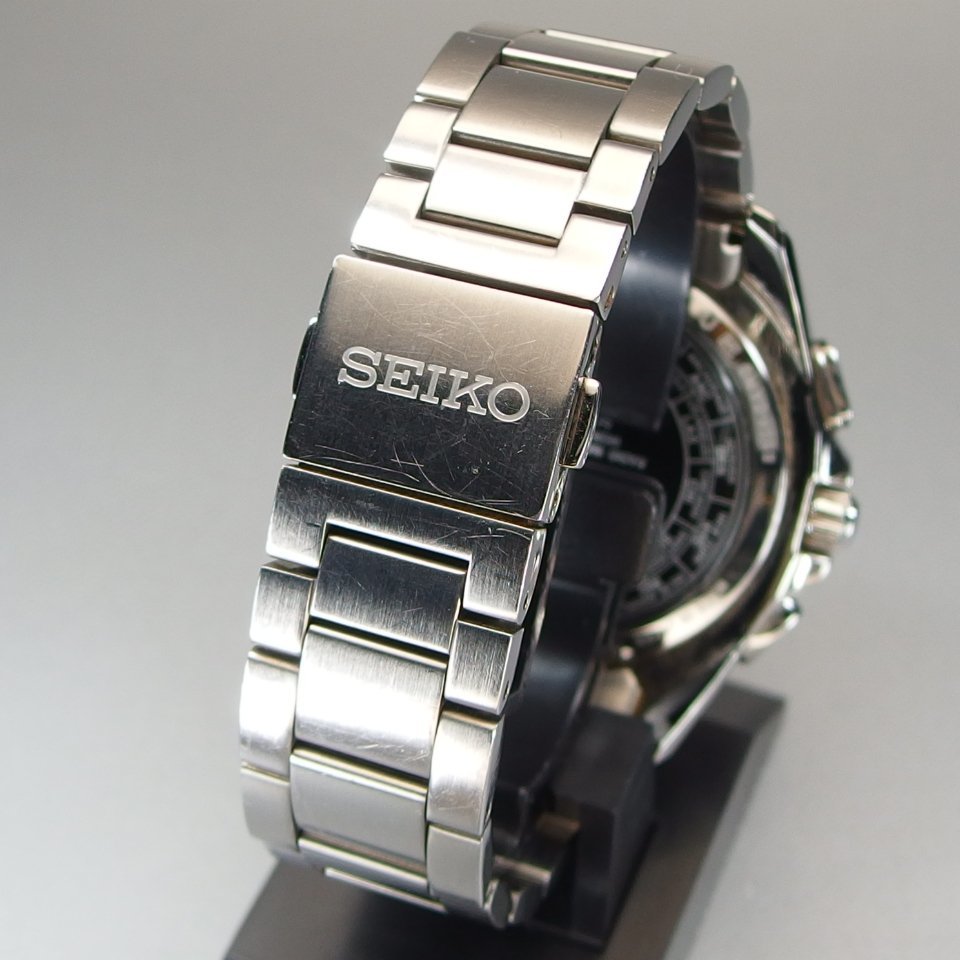 ジャンク SEIKO セイコー ブライツ SS ソーラー 8B54-0AW0 RADIO WAVE 