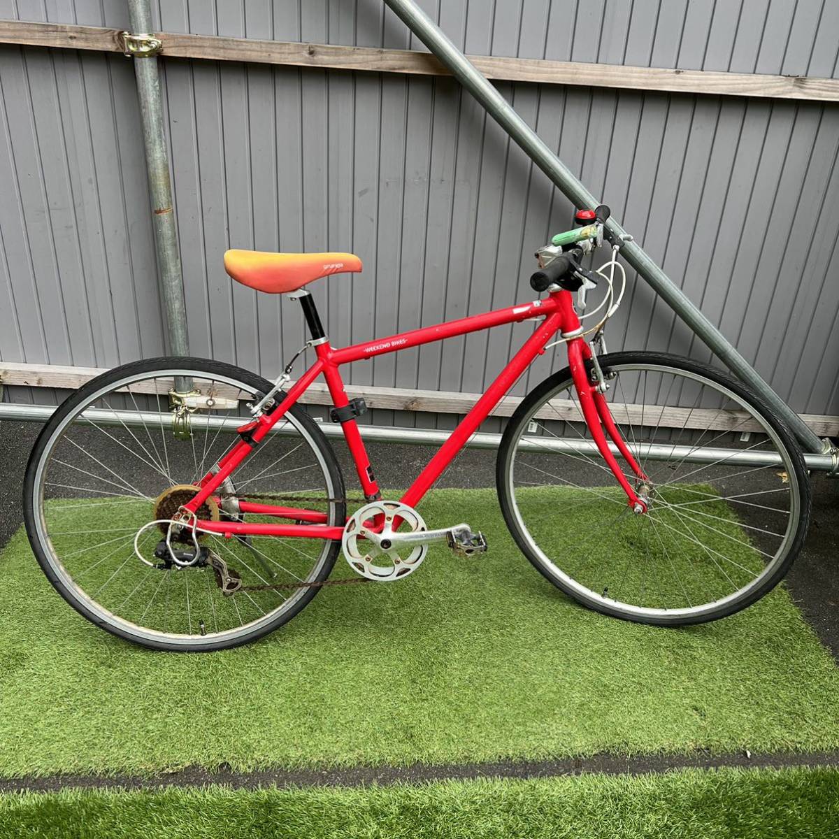 直接取引大歓迎 管3395 WEEKEND BIKES 28インチ 赤 フレームサイズ 