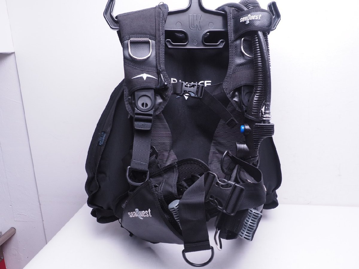 1円～同梱不可 アクアラング SeaQuest シークエスト バックフロート付 