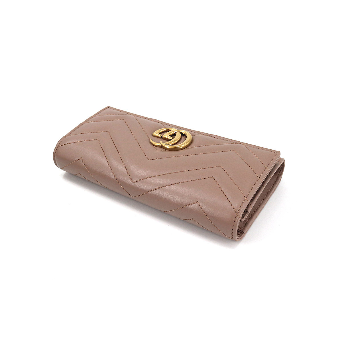 新品 未使用 グッチ GUCCI GGマーモント コンチネンタル ウォレット 二 