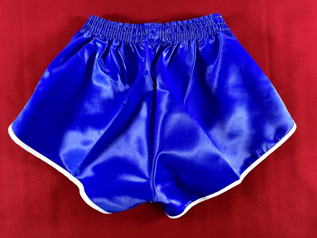 超レア希少 70’s 80’s adidas フランス ポリアミド ランニング ショートパンツ 70 青×白 アディダス ヴィンテージ 短パン 未使用