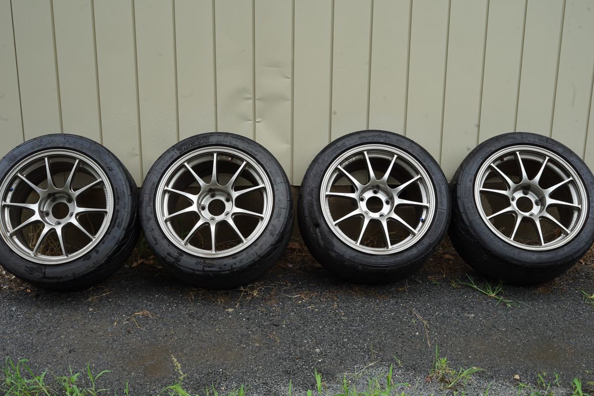 Weds TC105N 17インチ 9.5J PCD114.3 OFF+32 4本 軽量 レア品 直接 