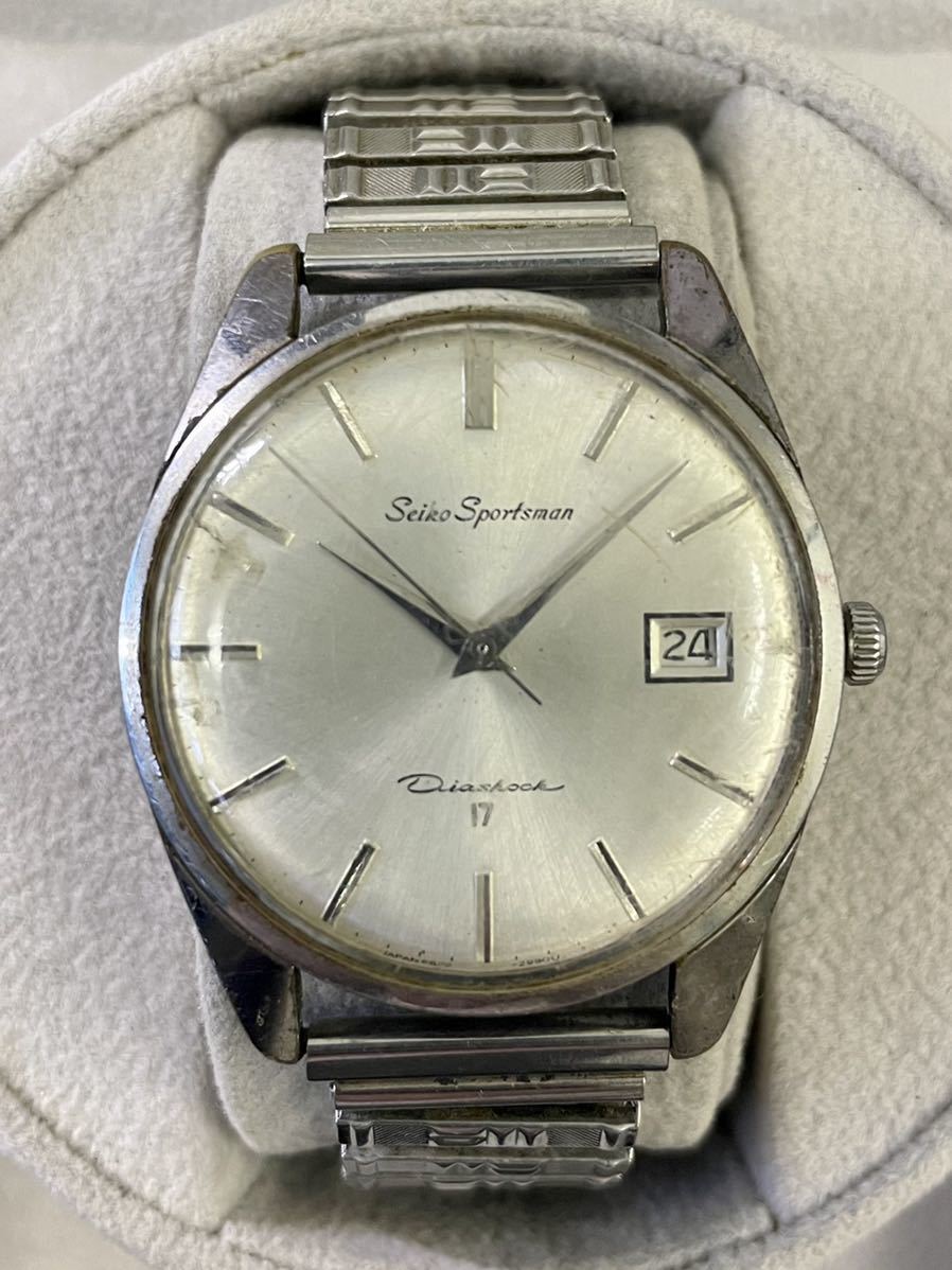 ◆デッドストック◆ SEIKO スポーツマン 6602-2990 シルバー 純正部品 文字盤パーツ 未使用 長期保管品 「MBP084」