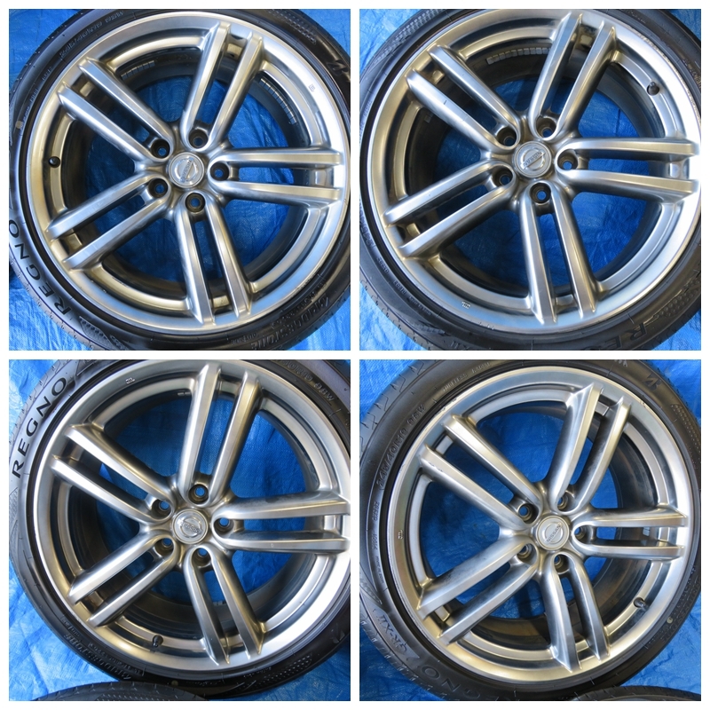 フーガ Y50 PY50 日産純正ホイール/19インチ8.5JJ/ブリジストンレグノ 