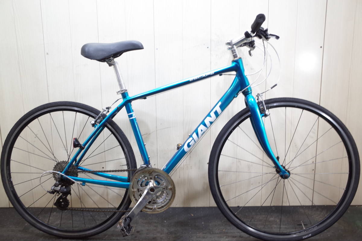 現行美品！GIANT ESCAPE R3 700C アルミ 24速 465mm クロス 青系 R3 ESCAPE