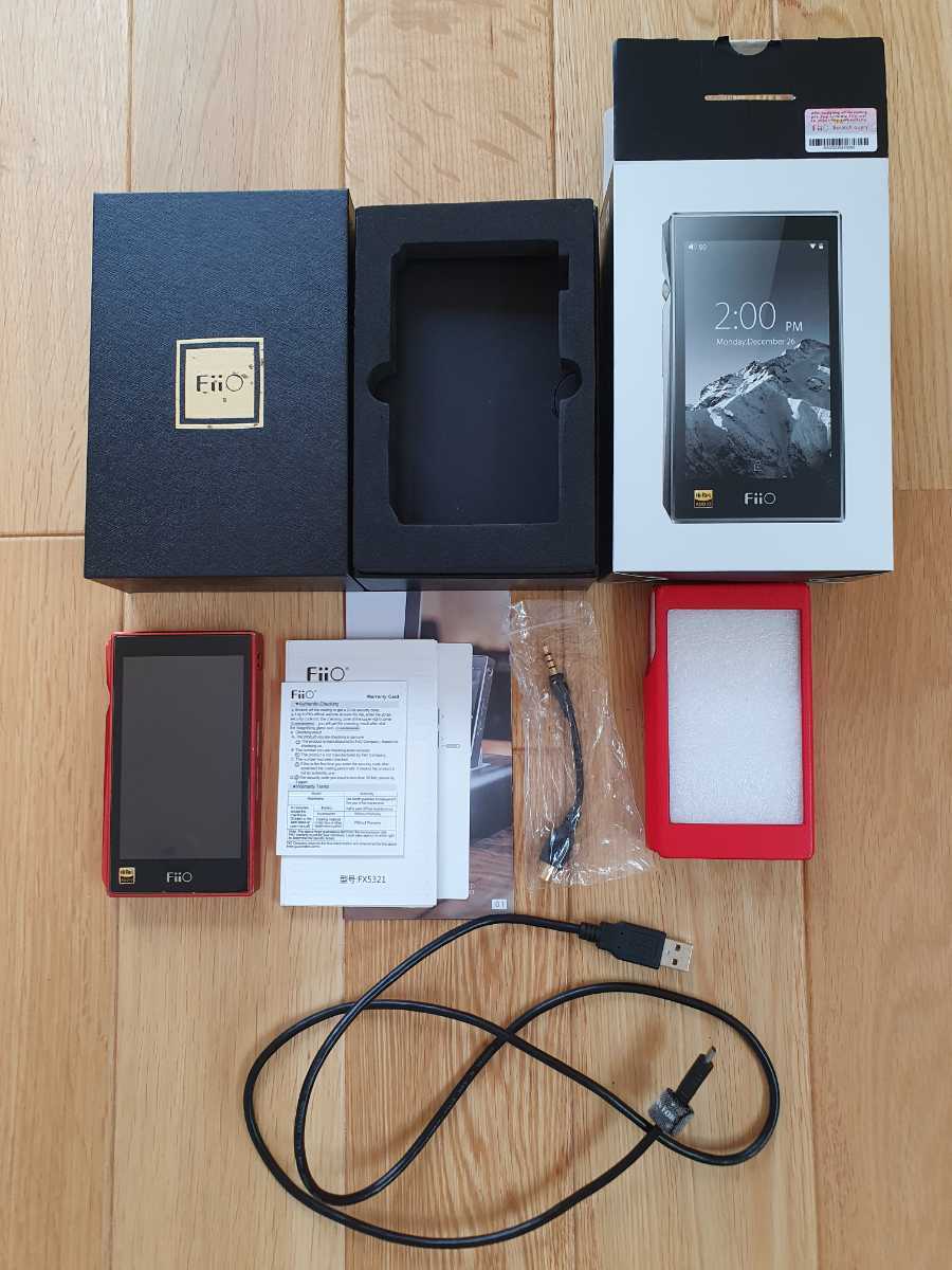 100%新品，安い Fiio X5 3rd DAP デジタルオーディオプレーヤー Bluetooth 赤 フィーオ X53rd 高音質 付属品完備 ウォークマン(本体)｜売買されたオークション情報、yahooの商品情報をアーカイブ公開 - オークファン その他