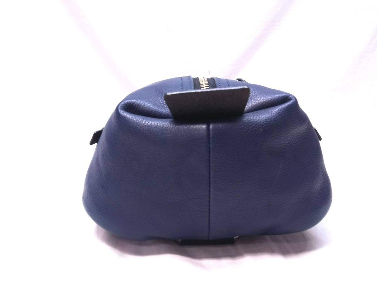 COACH コーチ F70360 トンプソン レザー ネイビー ボディバッグ 