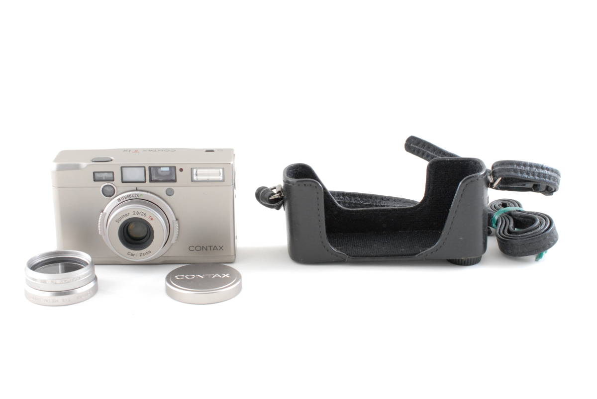 美品 保障付 動作確認済】Contax Tix Silver + 30.5 Ring + 30.5mm P 