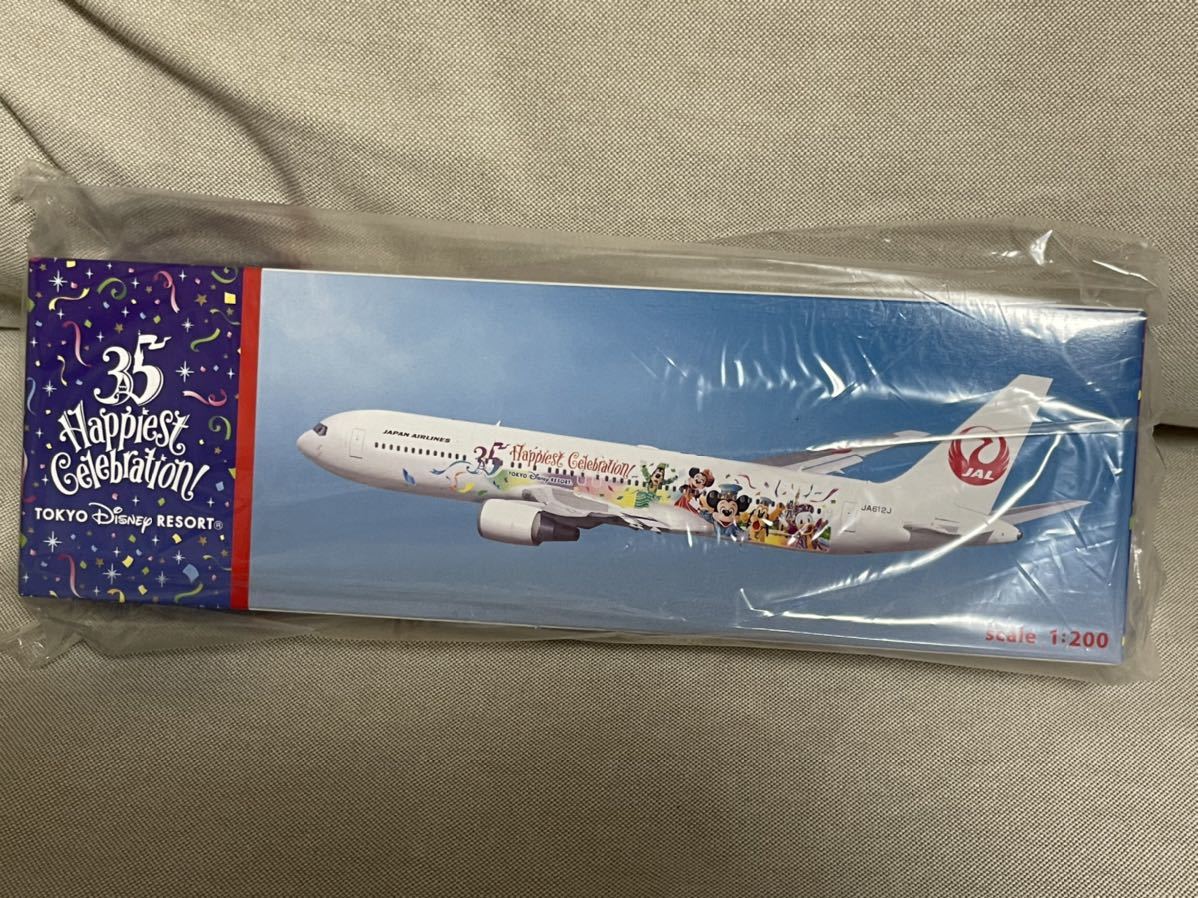 得価，新品 JAL モデルプレーン セレブレーション エクスプレス ディズニー 35周年 B767-300ER JA612J ミッキー 1/200(民間航空機)｜売買されたオークション情報、yahooの商品情報をアーカイブ公開 - オークファ 民間航空機