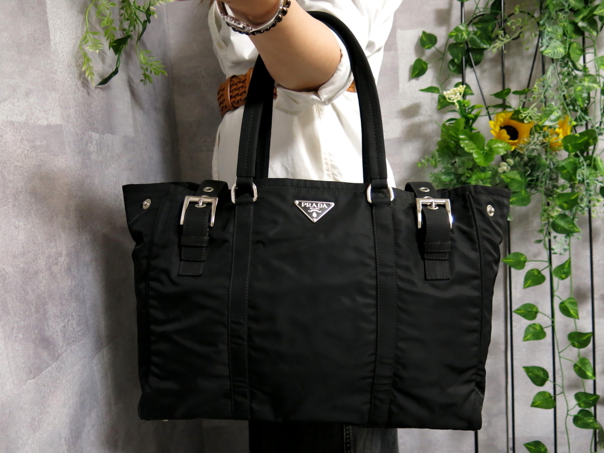 ○超美品○PRADA プラダ○ダブルベルト○ポコノ ナイロン カーフ ○超美品○PRADA プラダ○ダブルベルト○ポコノ ナイロン カーフ