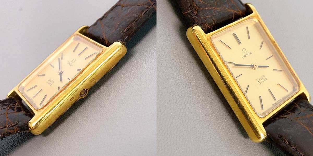18K/750】オメガ デビル クォーツ 腕時計 総重量 277g 動作未確認 