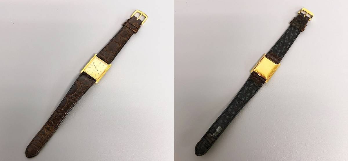 18K/750】オメガ デビル クォーツ 腕時計 総重量 277g 動作未確認 
