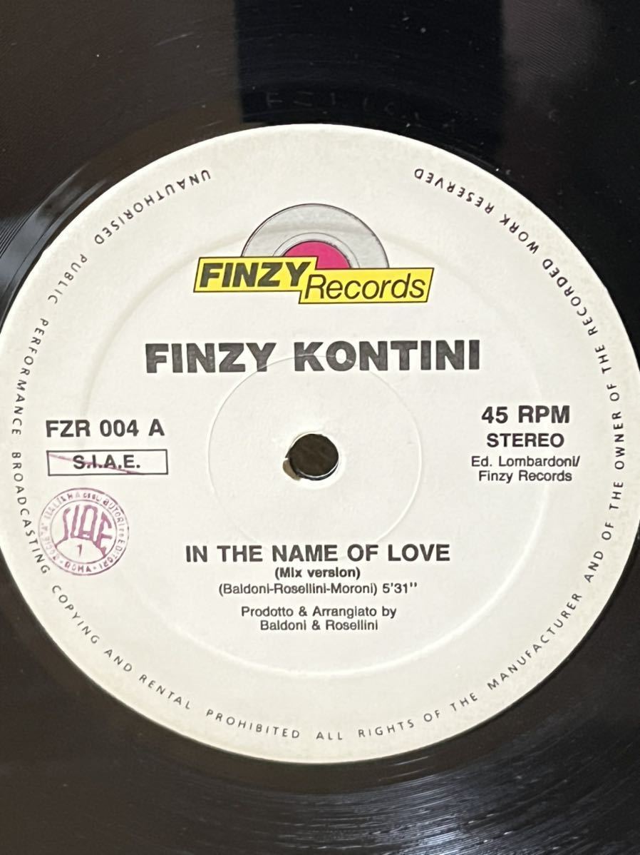 【セール】 大ヒット 12インチ. FINZY KONTINI IN THE NAME OF LOVE Mix version 他(ユーロビート)｜売買されたオークション情報、yahooの商品情報をアーカイブ公開 - オークファン ユーロビート