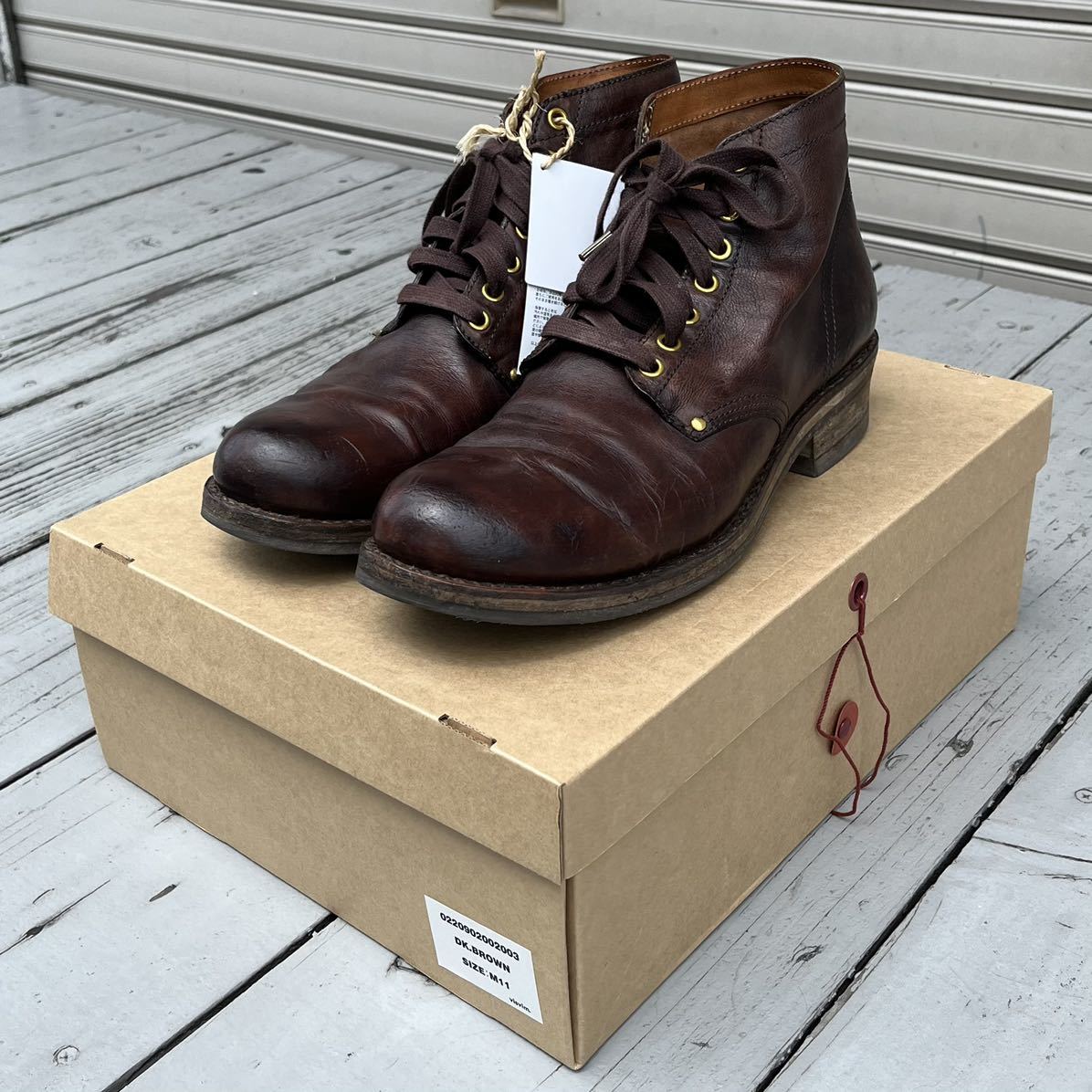 限定SALE，最新作 ビズビム VISVIM ICT I.C.T BRIGADIER BOOTS DK.BROWN 0220902002003 泥染め US11 29cm 中村ヒロキ ブリガディアブーツ(11以上)｜売買されたオークション情報、yahooの商品情報をアーカイブ公開 - オークファン 靴