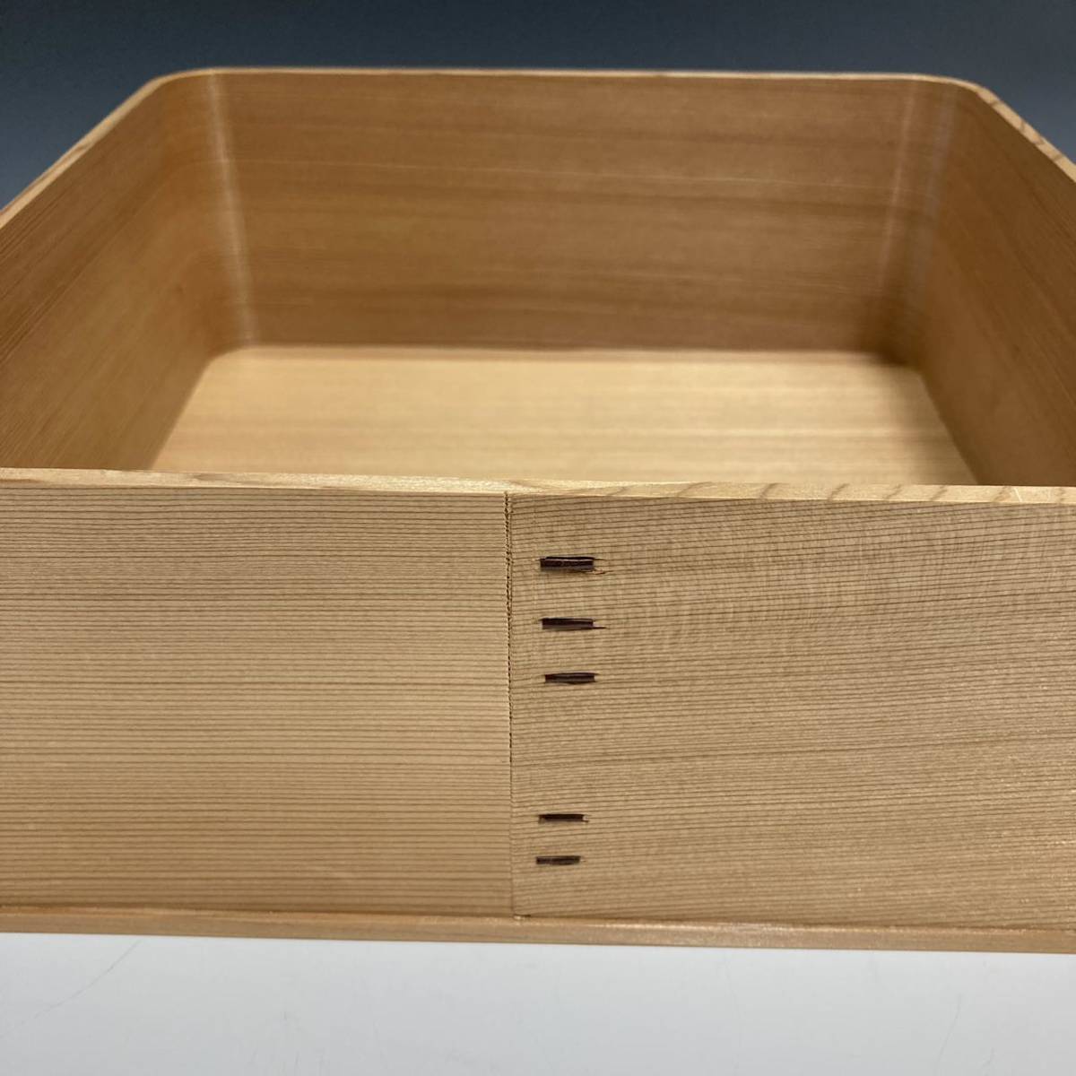 木製炭斗 神折敷（大）茶道具 （化粧箱に傷みあり） アンティーク