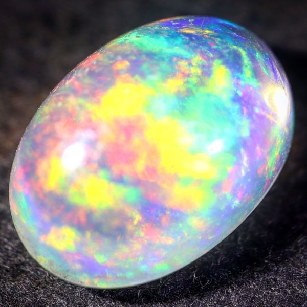 虹色&遊色抜群!!1.567ct 天然ウォーターオパール メキシコ産 ソーティング付＜裸石 ルース オパール Water opal 宝石 jewelry natural＞