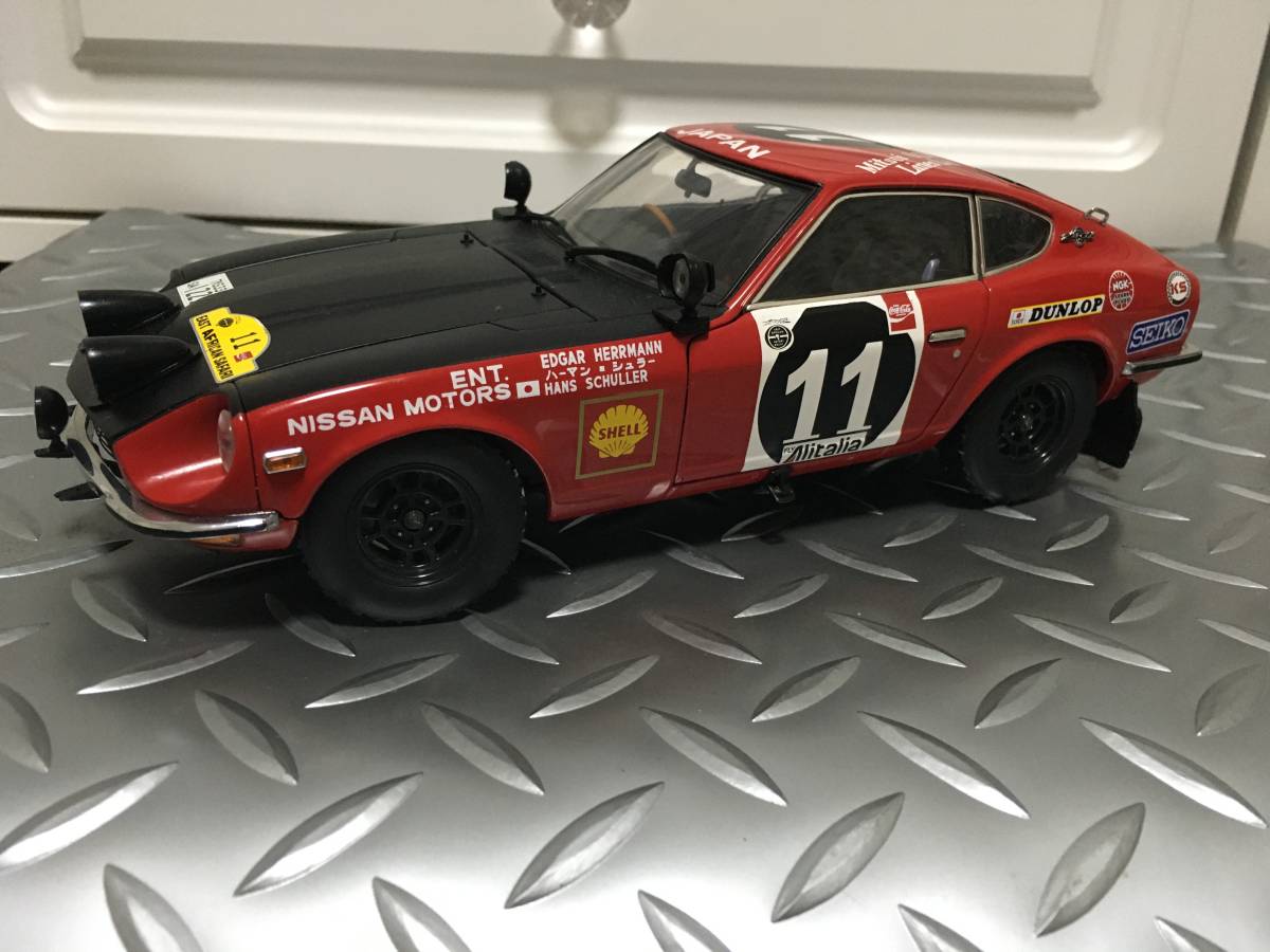 京商1⁄18 0 ダットサン240Z サファリ・ラリーNo.11ウィナー 公式 