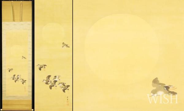 【低価，最新作】 真作 WISH 岩崎湖堂 月下千鳥 日本画 掛軸 絹本 共箱 花鳥図 〇日月会幹事 師:小林呉橋 川合玉堂 #22070032(花鳥、鳥獣)｜売買されたオークション情報、yahooの商品情報をアーカイブ公開 - オーク 花鳥、鳥獣