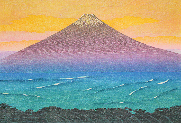  渡辺裕司 駿河湾富士 木版画 直筆サイン エディション有り(石版画、リトグラフ)｜売買されたオークション情報、yahooの商品情報をアーカイブ公開 - オークファン 石版画、リトグラフ