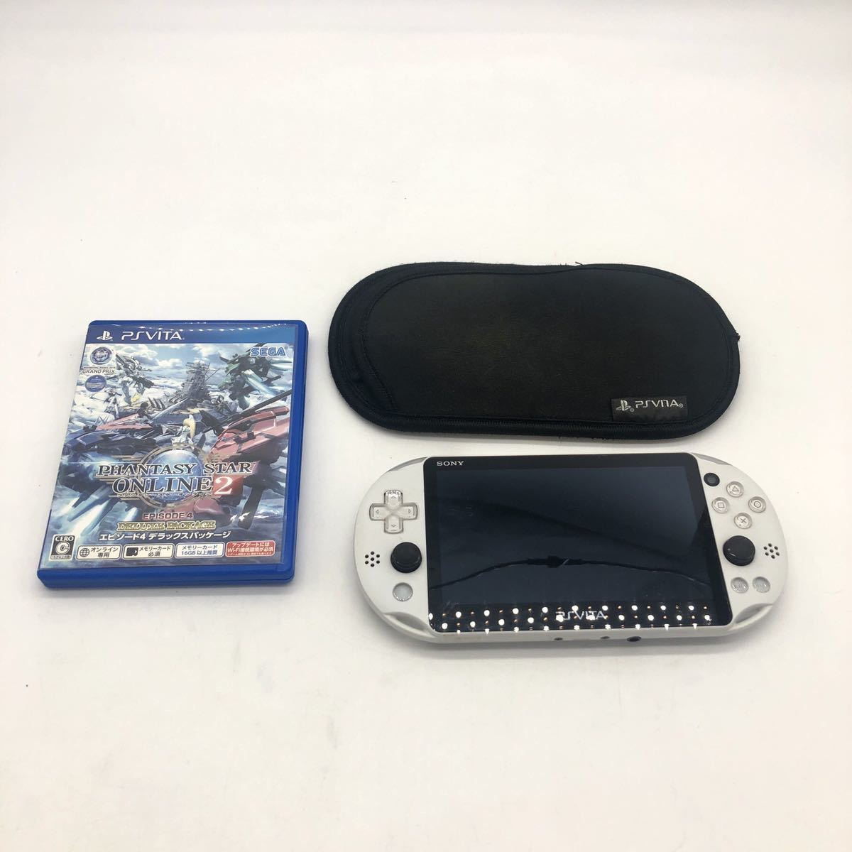 Vita PCH-2000 PS 本体 ゲーム ブラック 中古品 動作品 ケース - 箱 