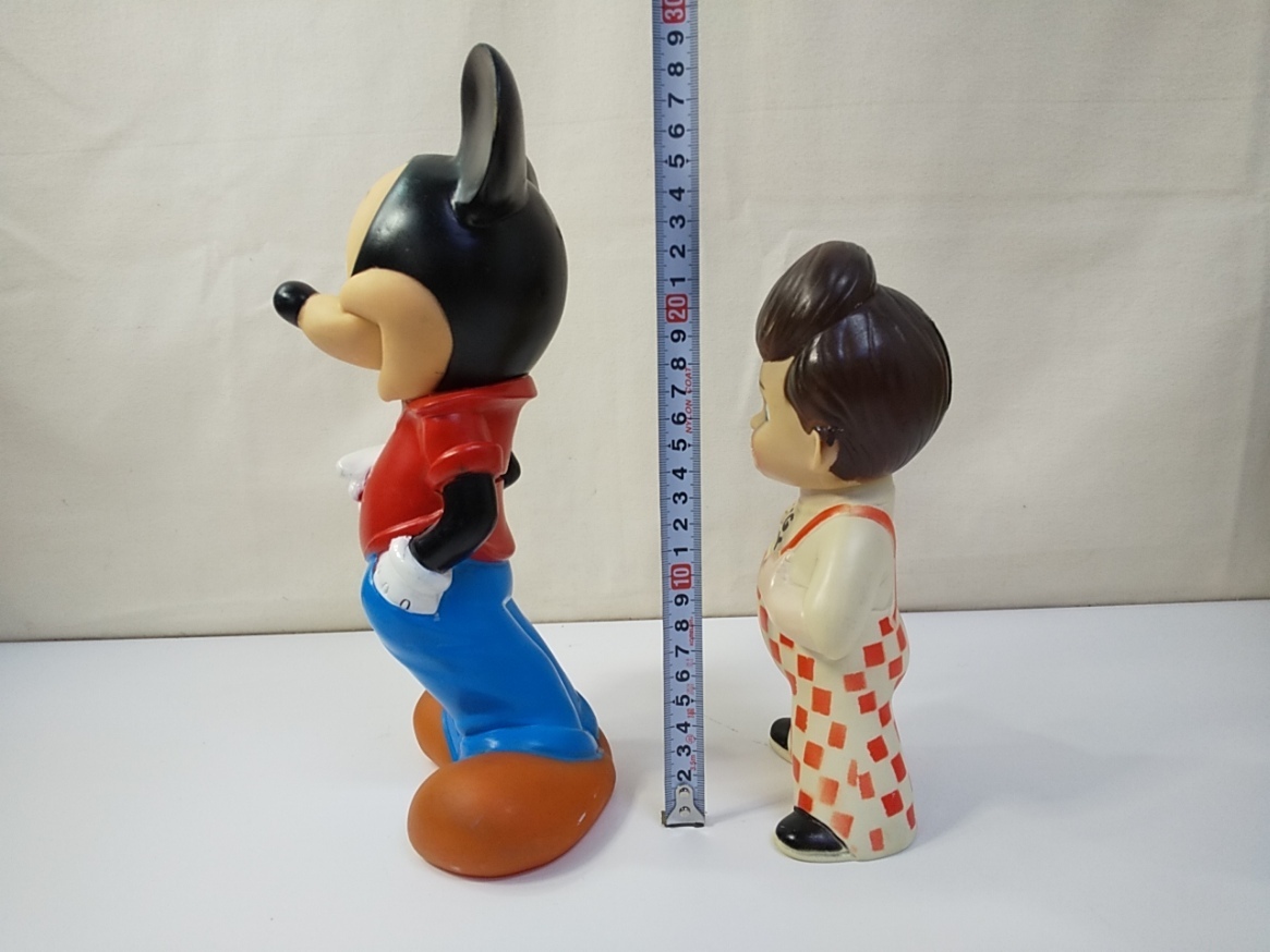 のC2211 古い ソフビ 貯金箱 ミッキーマウス ディズニー/ビッグボーイ 
