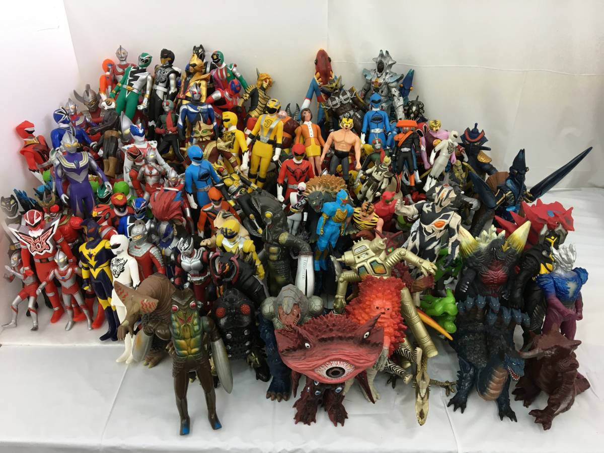 怪獣のみ ソフビ 大量 まとめ売り 特撮 ◎【ソフビヒーロー怪獣大量まとめ】フィギュアジャンクまとめ