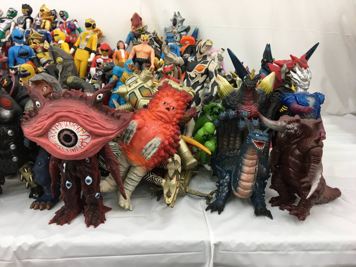 怪獣のみ ソフビ 大量 まとめ売り 特撮 ◎【ソフビヒーロー怪獣大量まとめ】フィギュアジャンクまとめ