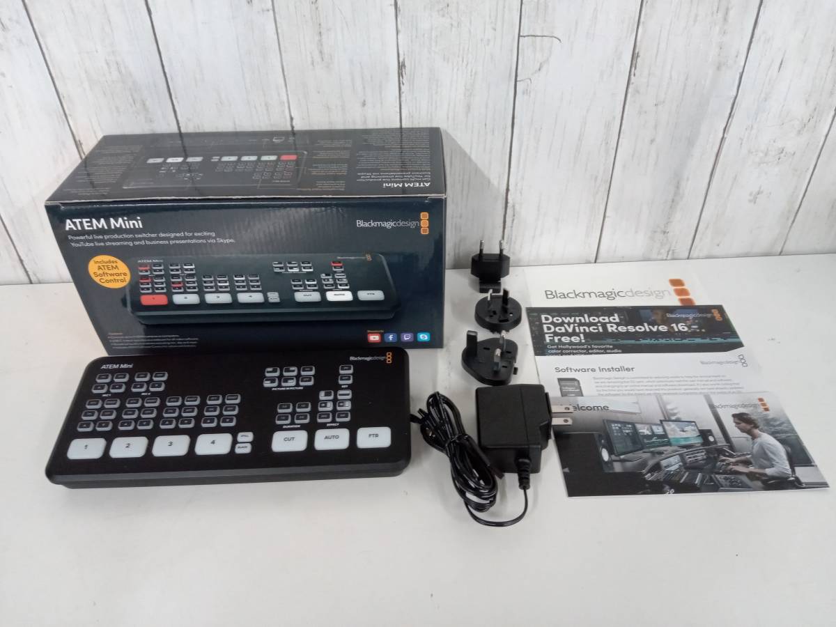 映像出力確認済み】ATEM Mini ビデオスイッチャー Black magicdesign