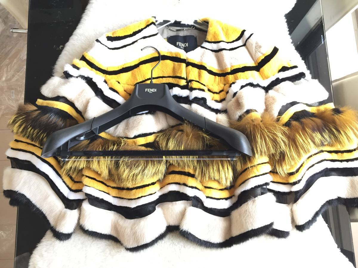 極美品 FENDI フェンディ 最高峰 ミンクファー×フォックスファー 