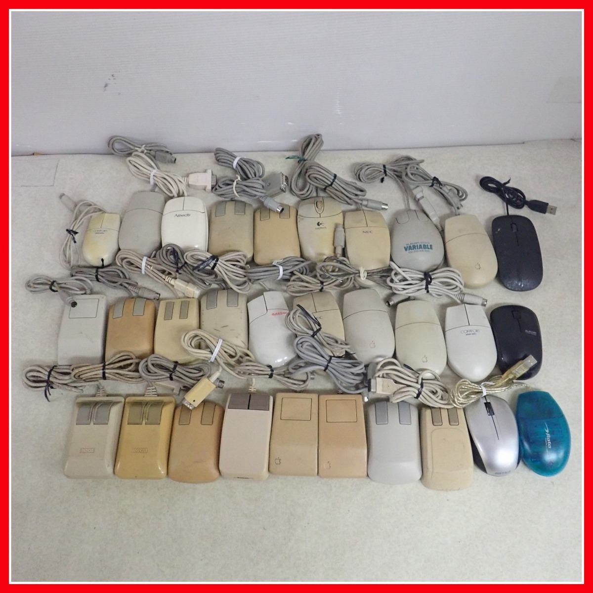 安い，高品質 Apple/NEOS/Needs/NEC等 USB PS/2規格 マウス まとめて大量30個セット 動作未確認 20(PS/2マウス)｜売買されたオークション情報、yahooの商品情報をアーカイブ公開 - オークファン PS/2マウス