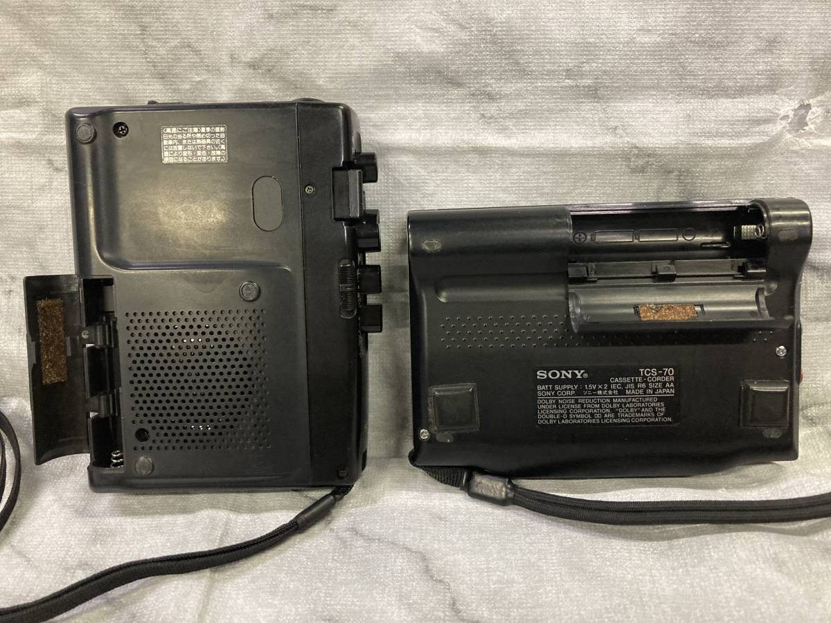 SONY　ソニー　カセットテープレコーダー　TCM-55　TCS-70　2台セット　ジャンク_3